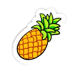 Ananas Sticker mit dem Namen Malea
