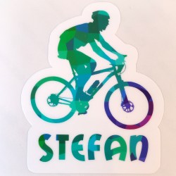 Biker Aufkleber mit dem Namen Santiago