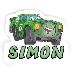 Autos Aufkleber mit dem Namen Simon