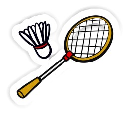 Badmintonschläger Sticker mit dem Namen Enea