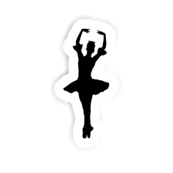 Ballerina Sticker mit dem Namen Lukas