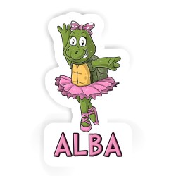 Ballerinas Aufkleber mit dem Namen Alba