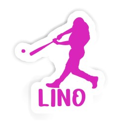 Baseballspieler Sticker