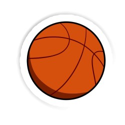 Basketball Sticker mit dem Namen Robin