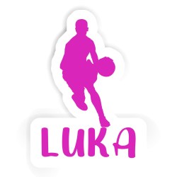 Basketballspieler Aufkleber mit dem Namen Luka
