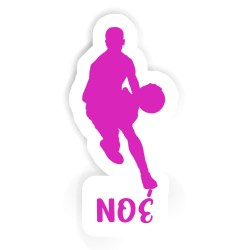 Basketballspieler Aufkleber mit dem Namen Noé