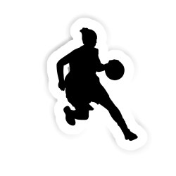 Basketballspielerin Sticker mit dem Namen David