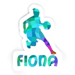 Basketballspielerinnen Aufkleber mit dem Namen Fiona