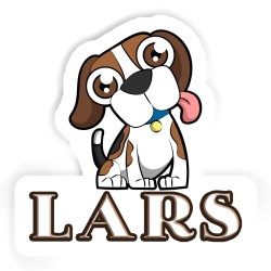 Beagles Aufkleber mit dem Namen Lars