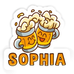 Biere Aufkleber mit dem Namen Sophia