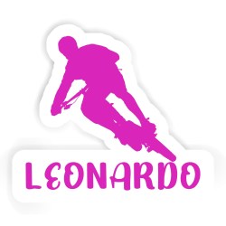 Biker Aufkleber mit dem Namen Leonardo