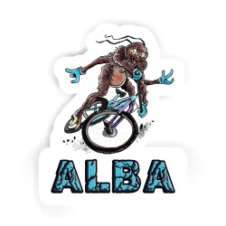 Biker Aufkleber mit dem Namen Alba
