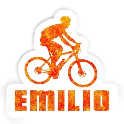 Biker Aufkleber mit dem Namen Emilio