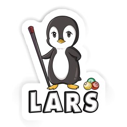 Billardspieler Aufkleber mit dem Namen Lars