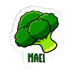 Brokkolis Aufkleber mit dem Namen Mael