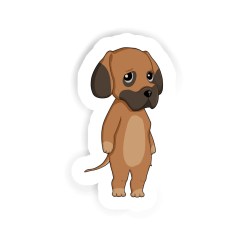 Deutsche Dogge Sticker mit dem Namen Noelia