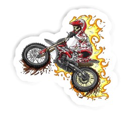 Dirt Biker Sticker mit dem Namen Samuel