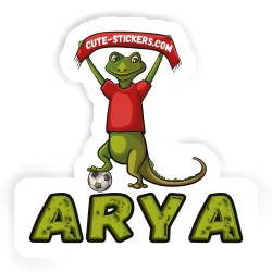 Eidechsen Aufkleber mit dem Namen Arya