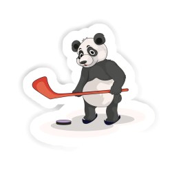 Eishockey-Panda Sticker mit dem Namen Lina