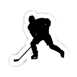 Eishockeyspieler Sticker mit dem Namen Malin