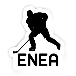 Eishockeyspieler Aufkleber mit dem Namen Enea