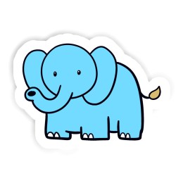 Elefant Sticker mit dem Namen Alessia