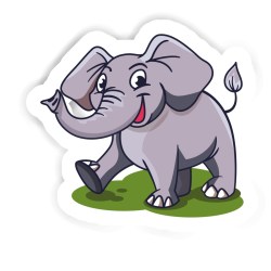 Elefant Sticker mit dem Namen Stella
