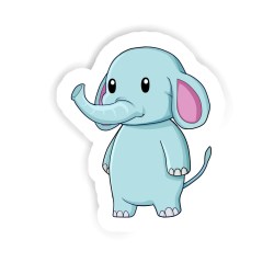 Elefant Sticker mit dem Namen Arya