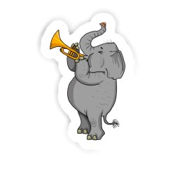 Elefant Sticker mit dem Namen Lukas