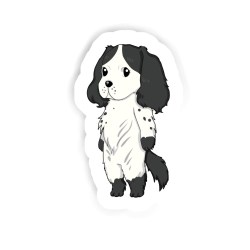 English Cocker Spaniel Sticker mit dem Namen Alina