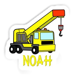 Autokräne Aufkleber mit dem Namen Noah