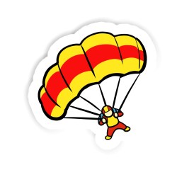 Fallschirm Sticker mit dem Namen Diana