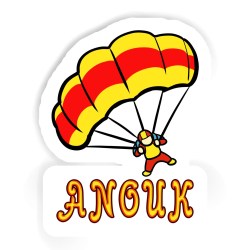 Fallschirme Aufkleber mit dem Namen Anouk
