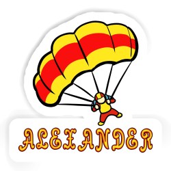 Fallschirme Aufkleber mit dem Namen Alexander