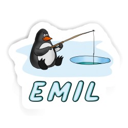 Fischerpinguine Aufkleber mit dem Namen Emil