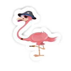 Flamingo Sticker mit dem Namen Victoria