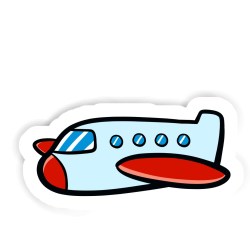 Flugzeug Sticker mit dem Namen Lino