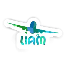 Flugzeuge Aufkleber mit dem Namen Liam