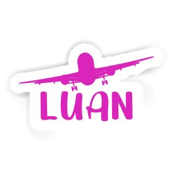 Flugzeuge Aufkleber mit dem Namen Luan