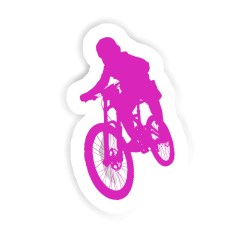 Freeride Biker Sticker mit dem Namen Nevio