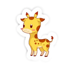 Giraffe Sticker mit dem Namen Amelie