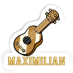 Gitarren Aufkleber mit dem Namen Maximilian