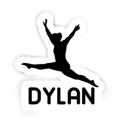 Gymnastinnen Aufkleber mit dem Namen Dylan