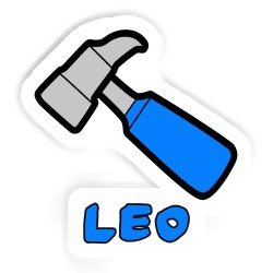 Hammer Aufkleber mit dem Namen Leo