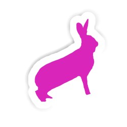 Hase Sticker mit dem Namen Elena