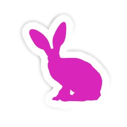 Hase Sticker mit dem Namen Levin