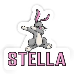 Hasen Aufkleber mit dem Namen Stella