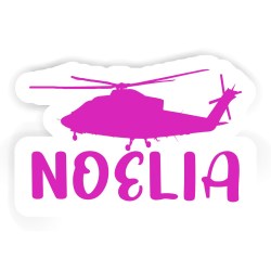 Helikopter Aufkleber mit dem Namen Noelia