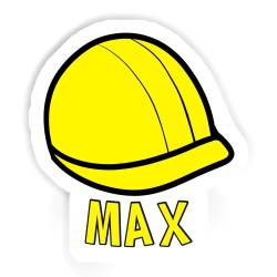 Helme Aufkleber mit dem Namen Max