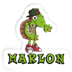 Hip Hopper Aufkleber mit dem Namen Marlon